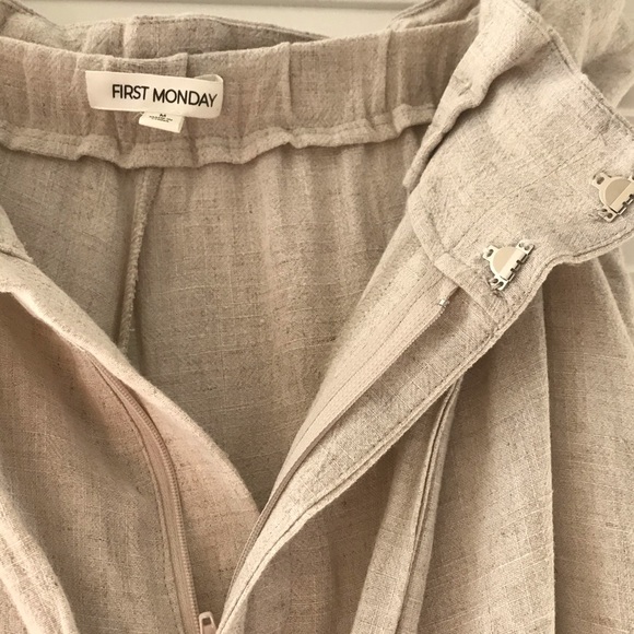 FIRST MONDAY Linen Ankle Pants NWOT! - Picture 4 of 8